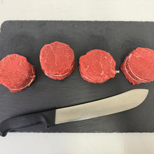 Load image into Gallery viewer, Halal Grass Fed Beef Filet Mignon Steak