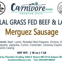 Load image into Gallery viewer, Handmade Halal Sausage (1 lbs)