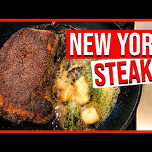 Load and play video in Gallery viewer, Halal Grass Fed New York Strip Steaks