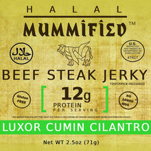 Load image into Gallery viewer, Beef Steak Jerky - Luxor Cumin Cilantro 2.5 oz