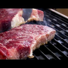 Load and play video in Gallery viewer, Halal Grass Fed New York Strip Steak (2 Steaks)
