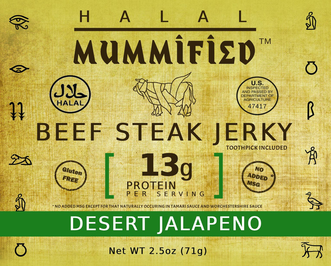 Beef Steak Jerky - Desert Jalapeno 2.5 oz