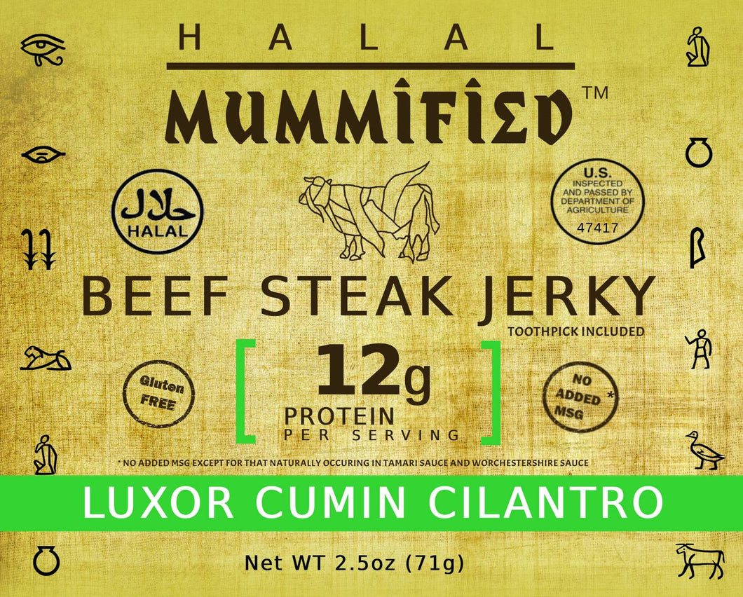 Beef Steak Jerky - Luxor Cumin Cilantro 2.5 oz